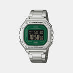 Unisex Quartz Green Dial Analog Resin Watch I136