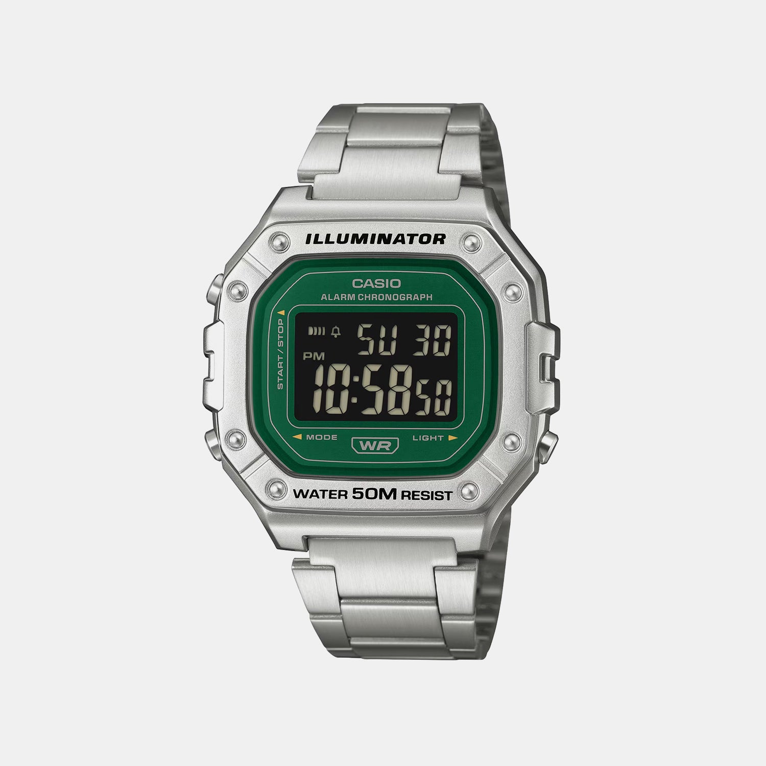 Unisex Quartz Green Dial Analog Resin Watch I136