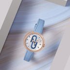 Women Quartz Silver Dial Analog Leather Watch WW00005005L3