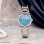 Women Quartz Blue Dial Analog Stainless Steel Watch WW00020009L1