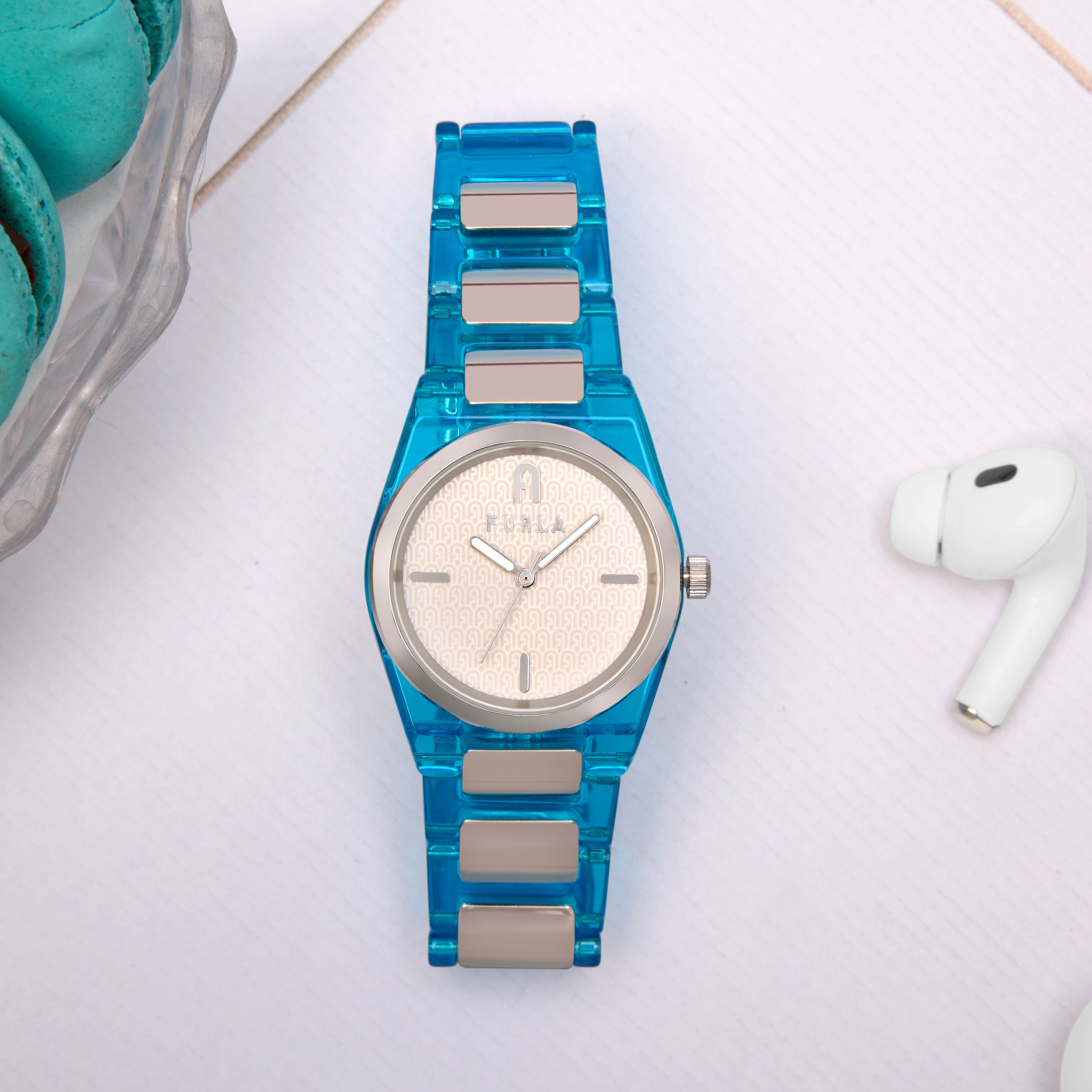 Furla Athleisure Women Quartz Silver Dial Analog Stainless Steel Watch WW00028007L1