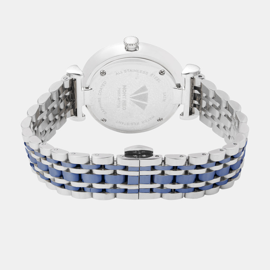 Mont Neo Women Round Blue watch