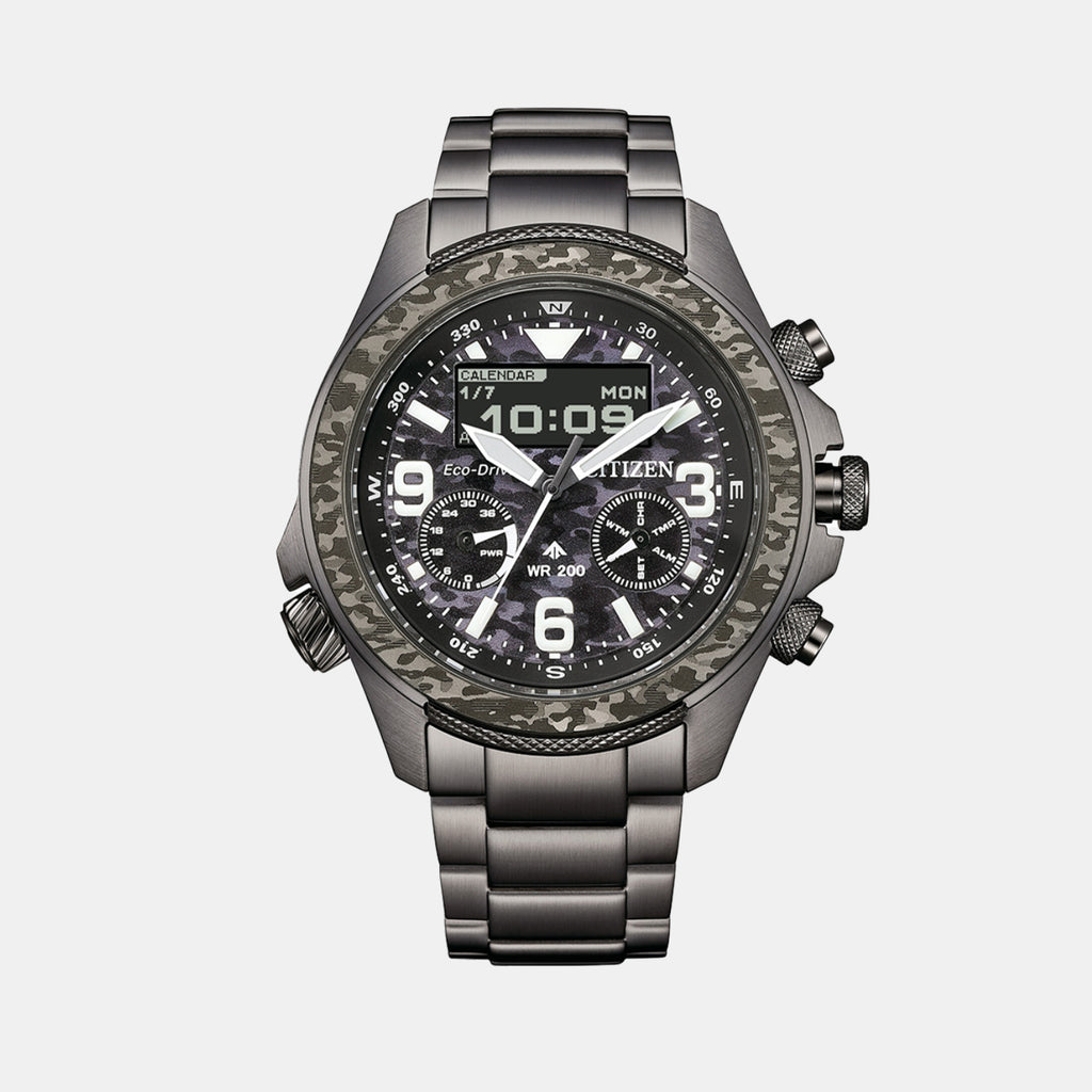 Promaster Women Quartz Black Dial Analog Stainless Steel JV1008-63E