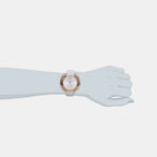 Women Quartz Silver Dial Analog Stainless Steel Watch K3U236L6