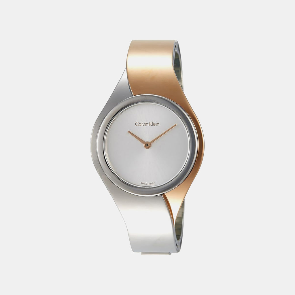 Women Quartz Silver Dial Analog Stainless Steel Watch K5N2M1Z6