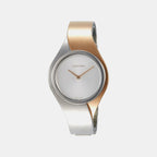 Women Quartz Silver Dial Analog Stainless Steel Watch K5N2M1Z6