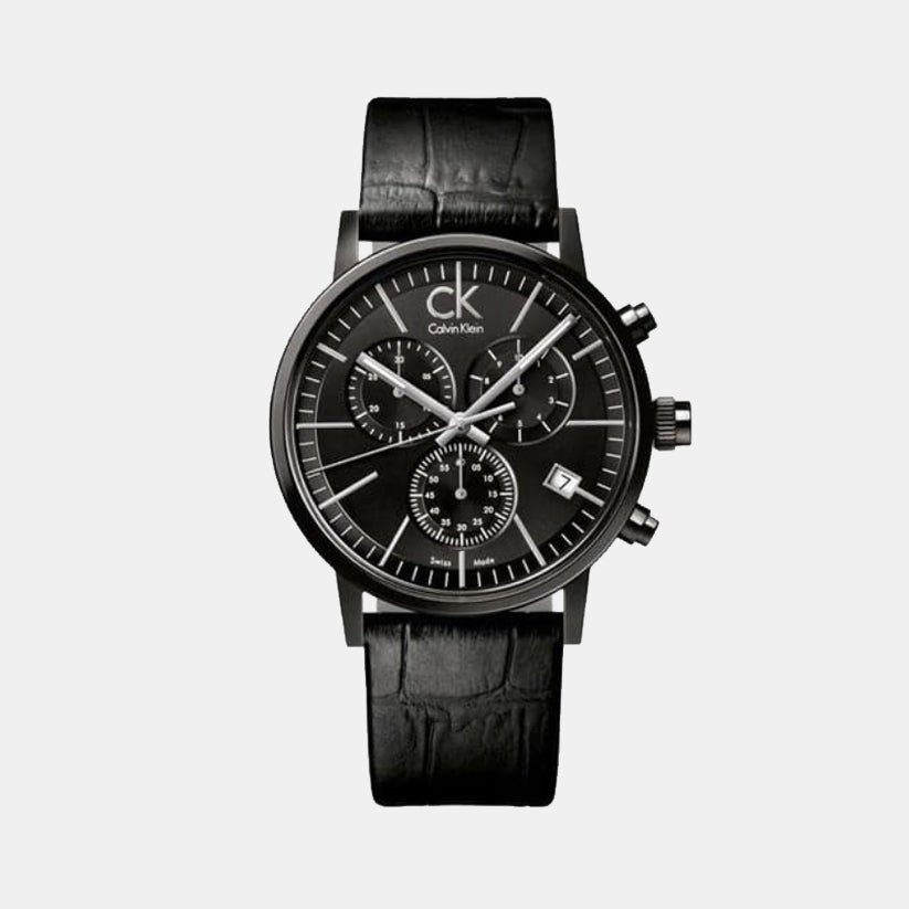 Calvin Klein Round Black Chronograph watch