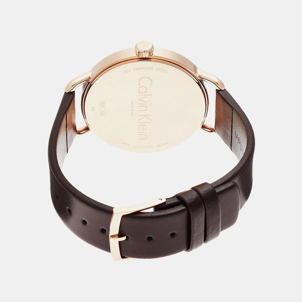 Women Quartz Grey Dial Analog Leather Watch K7B216G3