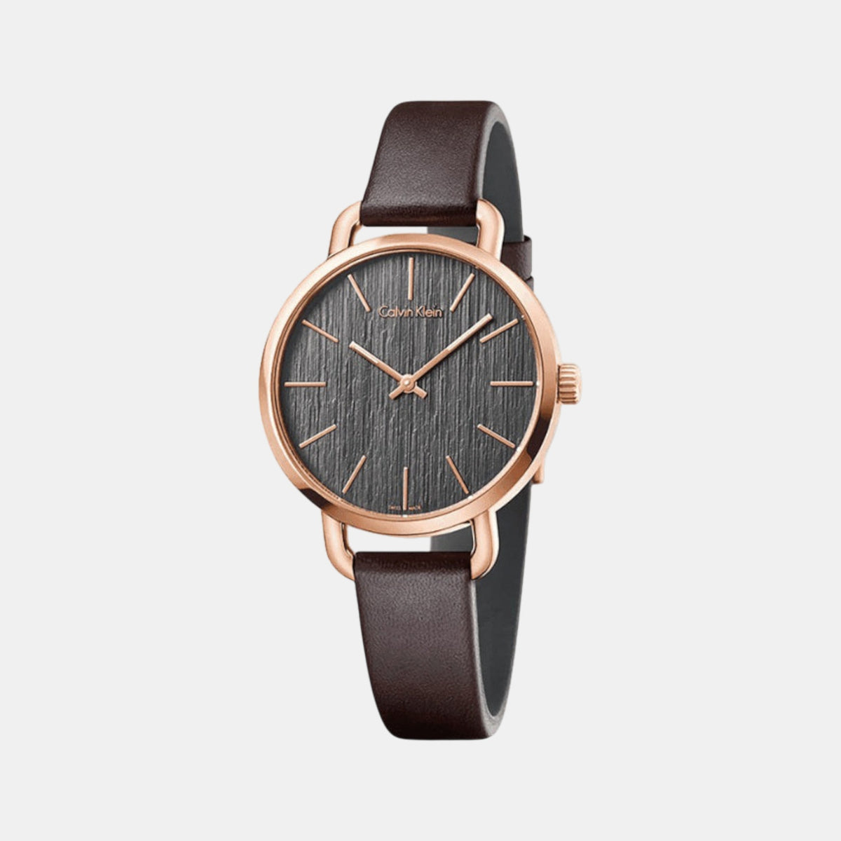 Women Quartz Black Dial Chronograph Leather Watch K7B236G3