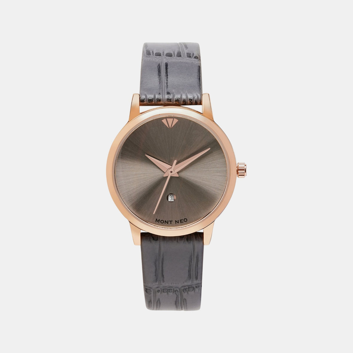 Women Quartz Grey Dial Analog Leather Watch L1034E-L3315