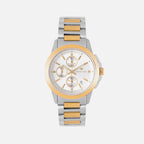 Women Quartz Silver Dial Multi-Function Stainless Steel Watch L1051C-M1203