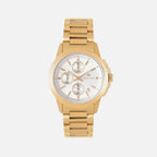 Women Quartz Silver Dial Multi-Function Stainless Steel Watch L1051C-M2203
