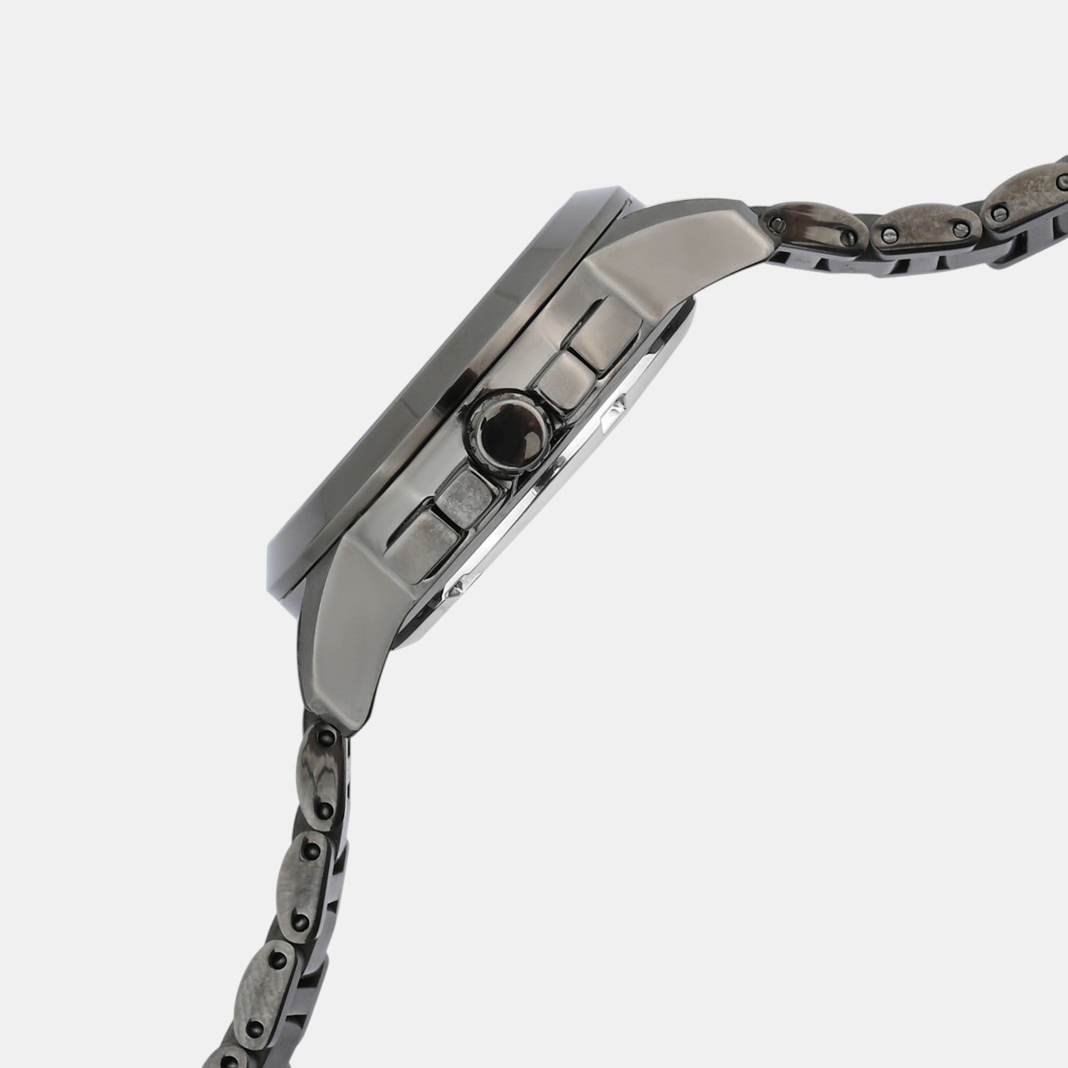 Women Quartz Red Dial Multi-Function Stainless Steel Watch L1051C-M8812