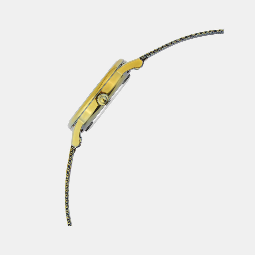 Women Quartz Green Dial Analog Mesh Watch L1052E-B101014