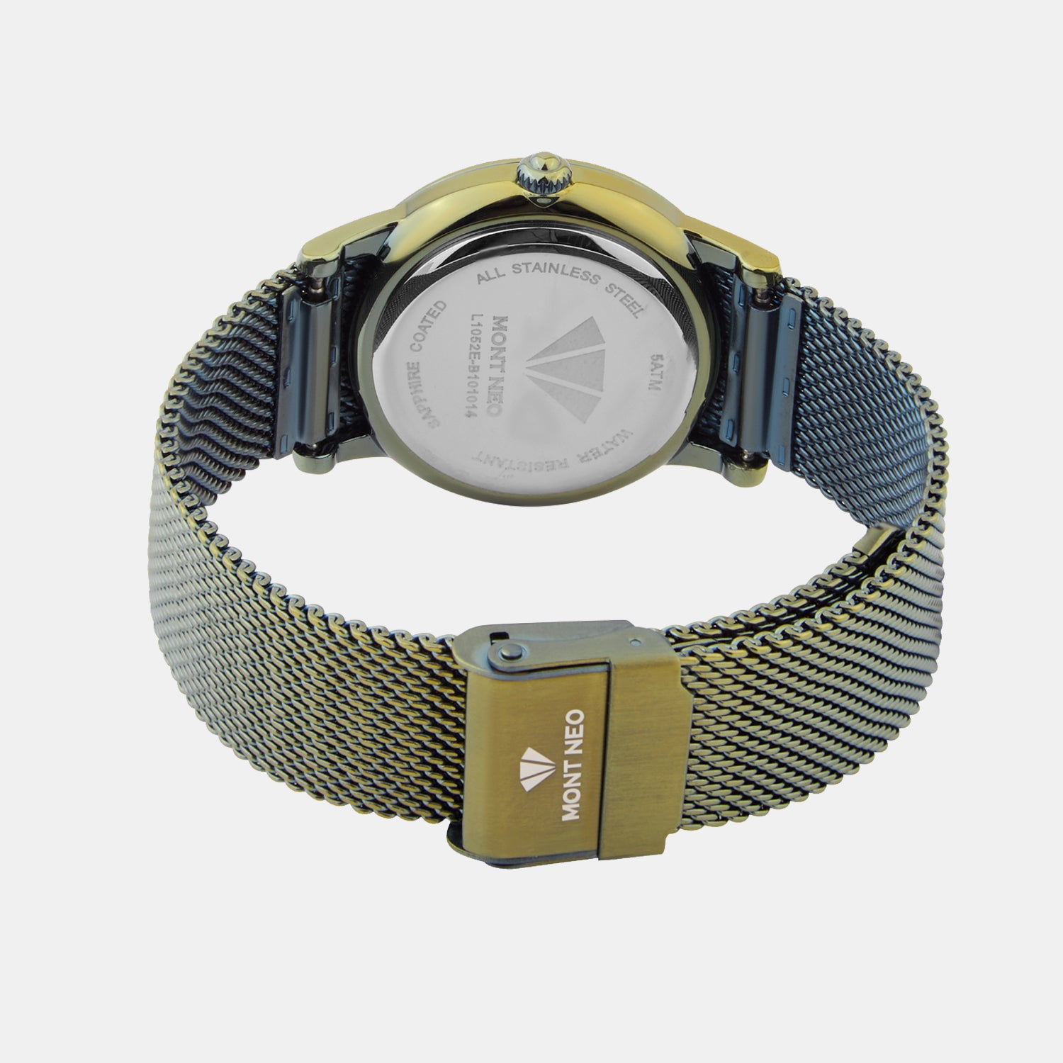 Women Quartz Green Dial Analog Mesh Watch L1052E-B101014