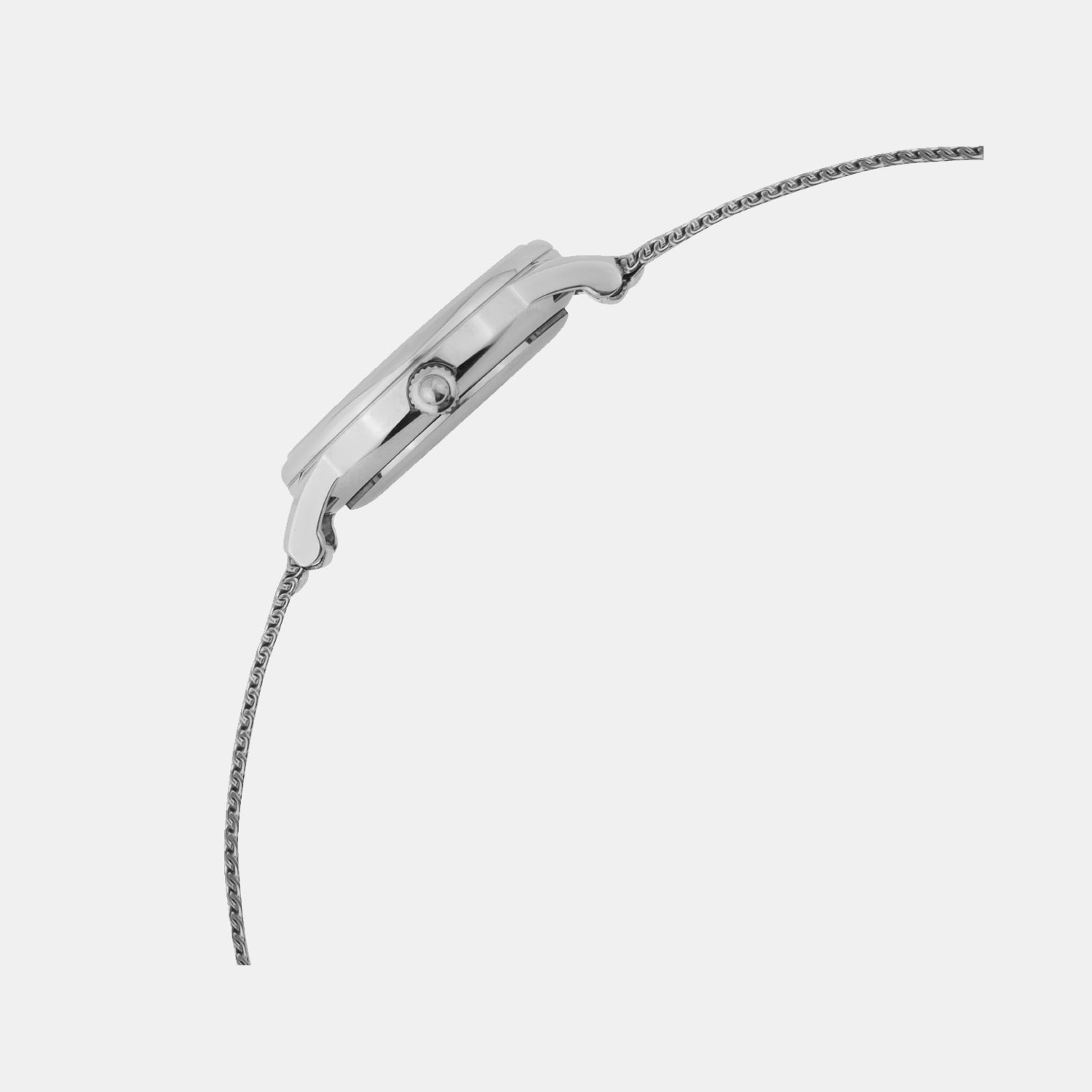 Women Quartz Silver Dial Analog Mesh Watch L1052E-B1103