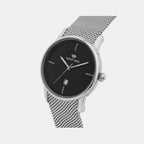 Women Quartz Black Dial Analog Mesh Watch L1052E-B1104