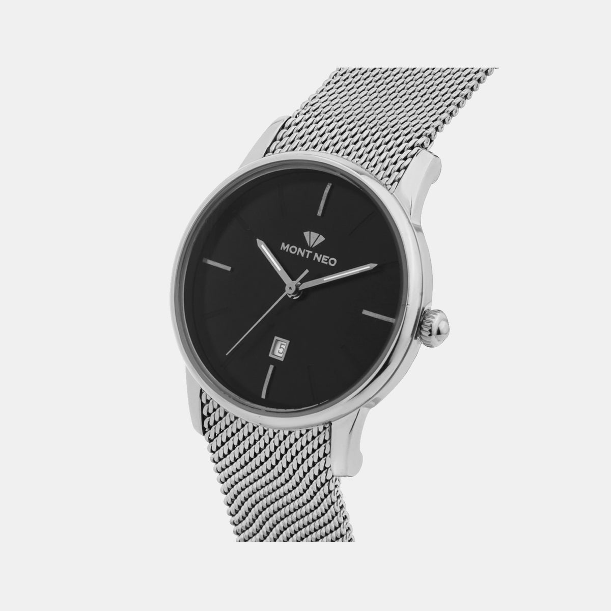 Women Quartz Black Dial Analog Stainless Steel Watch L1052E-B1104