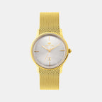 Women Quartz Silver Dial Analog Stainless Steel Watch L1052E-B2203