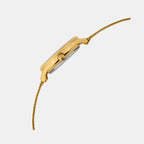 Women Quartz Silver Dial Analog Mesh Watch L1052E-B2203