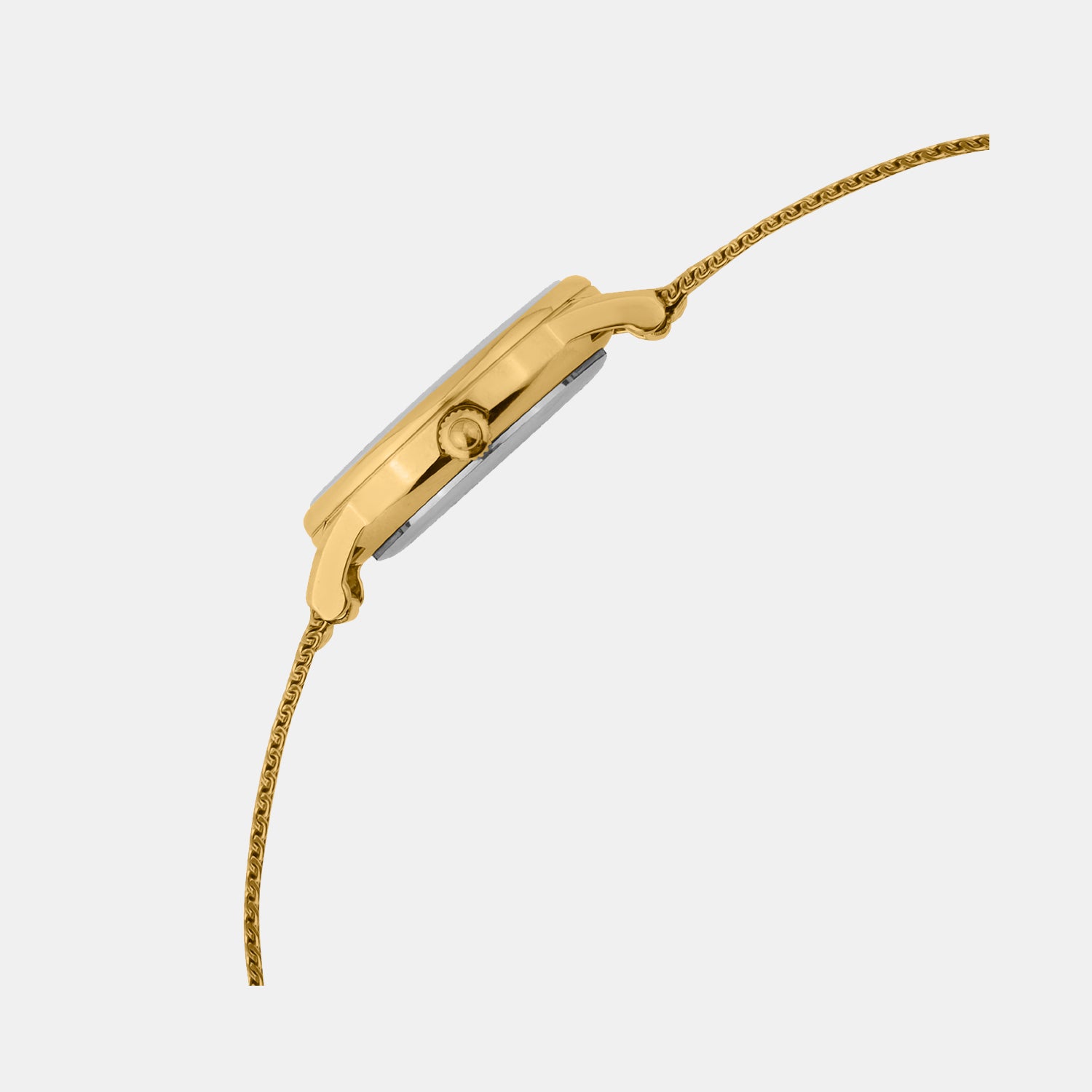 Women Quartz Silver Dial Analog Mesh Watch L1052E-B2203