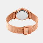 Women Quartz Black Dial Analog Mesh Watch L1052E-B3304