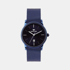 Women Quartz Blue Dial Analog Mesh Watch L1052E-B5505