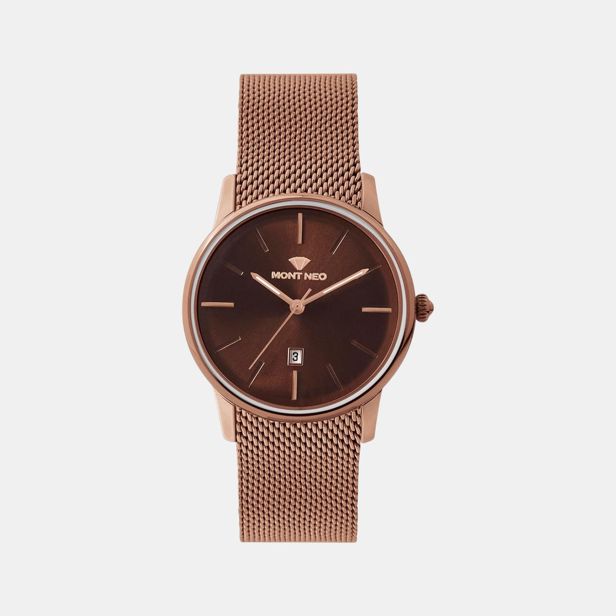 Women Quartz Brown Dial Analog Stainless Steel Watch L1052E-B6606