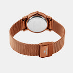 Women Quartz Brown Dial Analog Mesh Watch L1052E-B6606