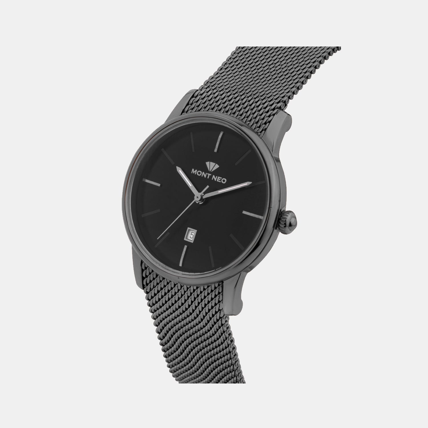 Women Quartz Gun Dial Analog Mesh Watch L1052E-B8816