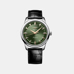 Conquest Men Automatic Green Dial Analog Leather Watch L16504022