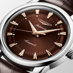 Conquest Men Automatic Brown Dial Analog Leather Watch L16504622