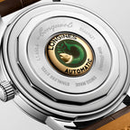 Conquest Men Automatic Brown Dial Analog Leather Watch L16504622