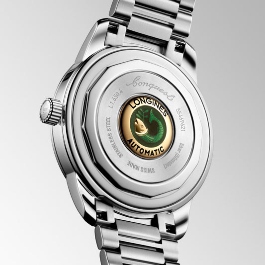 Conquest Men Automatic Blue Dial Analog Stainless Steel Watch L16504926