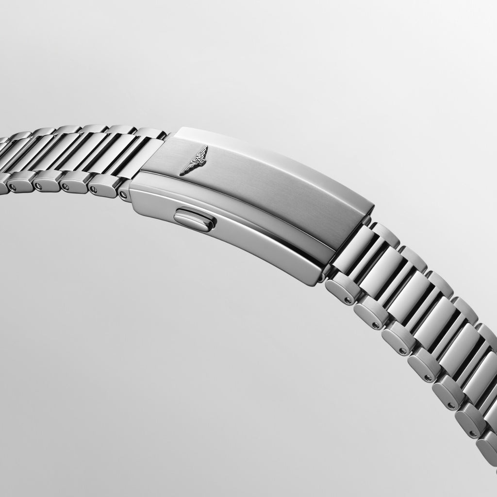 Conquest Men Automatic Blue Dial Analog Stainless Steel Watch L16504926