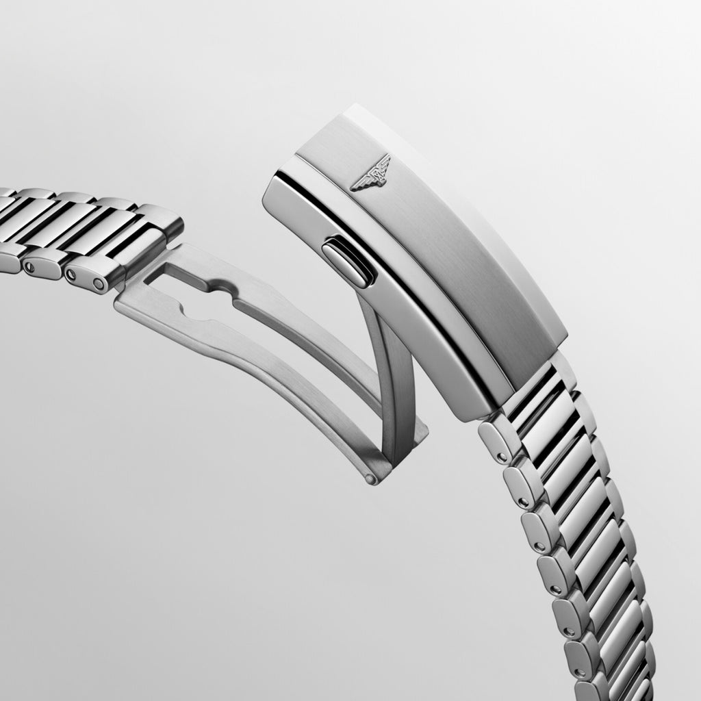 Conquest Men Automatic Blue Dial Analog Stainless Steel Watch L16504926