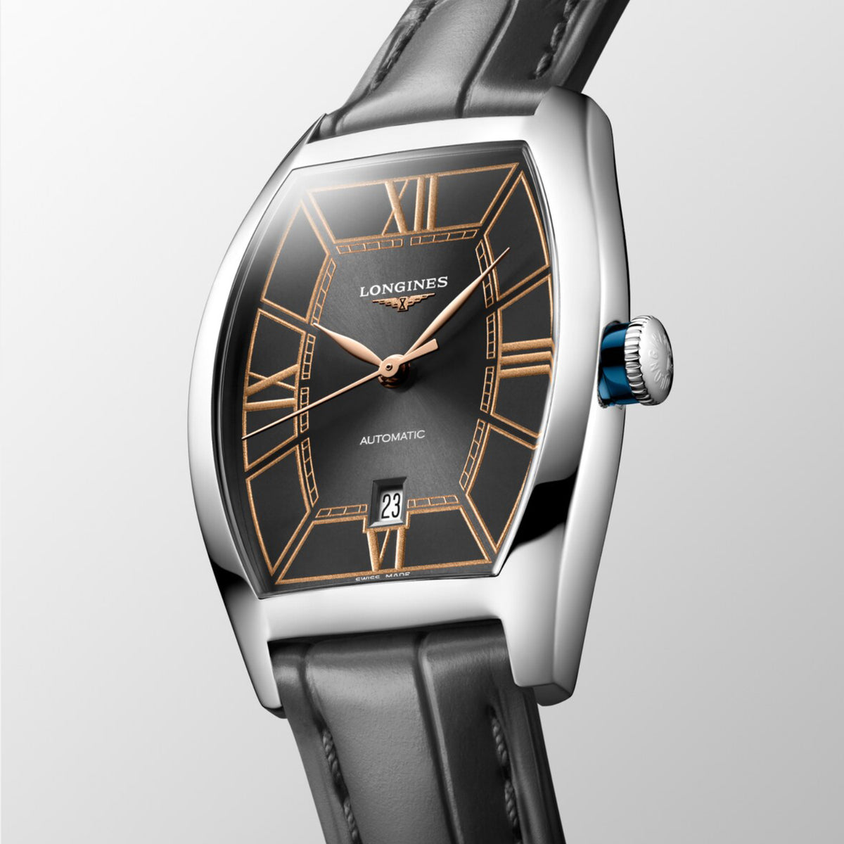 Evidenza Women Automatic Grey Dial Analog Leather Watch L21424562
