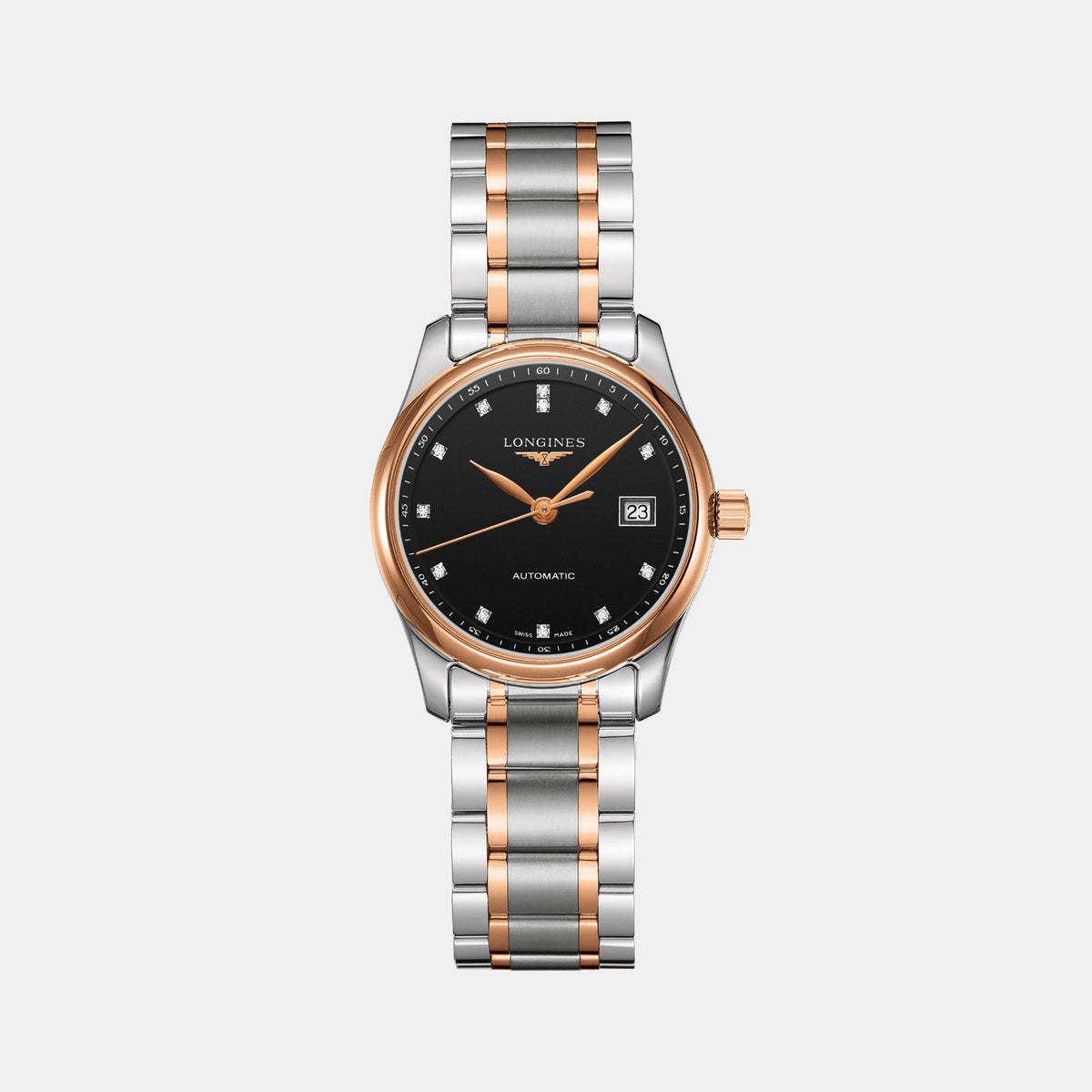 Master Women Automatic Black Dial Analog Stainless Steel Watch L22575597