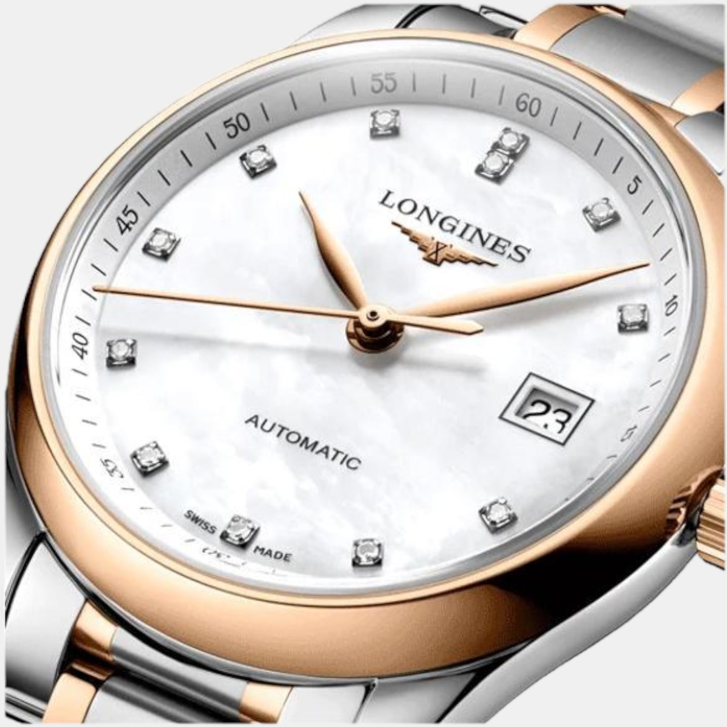 The Longines Master Female Analog Stainless Steel Watch L22575897