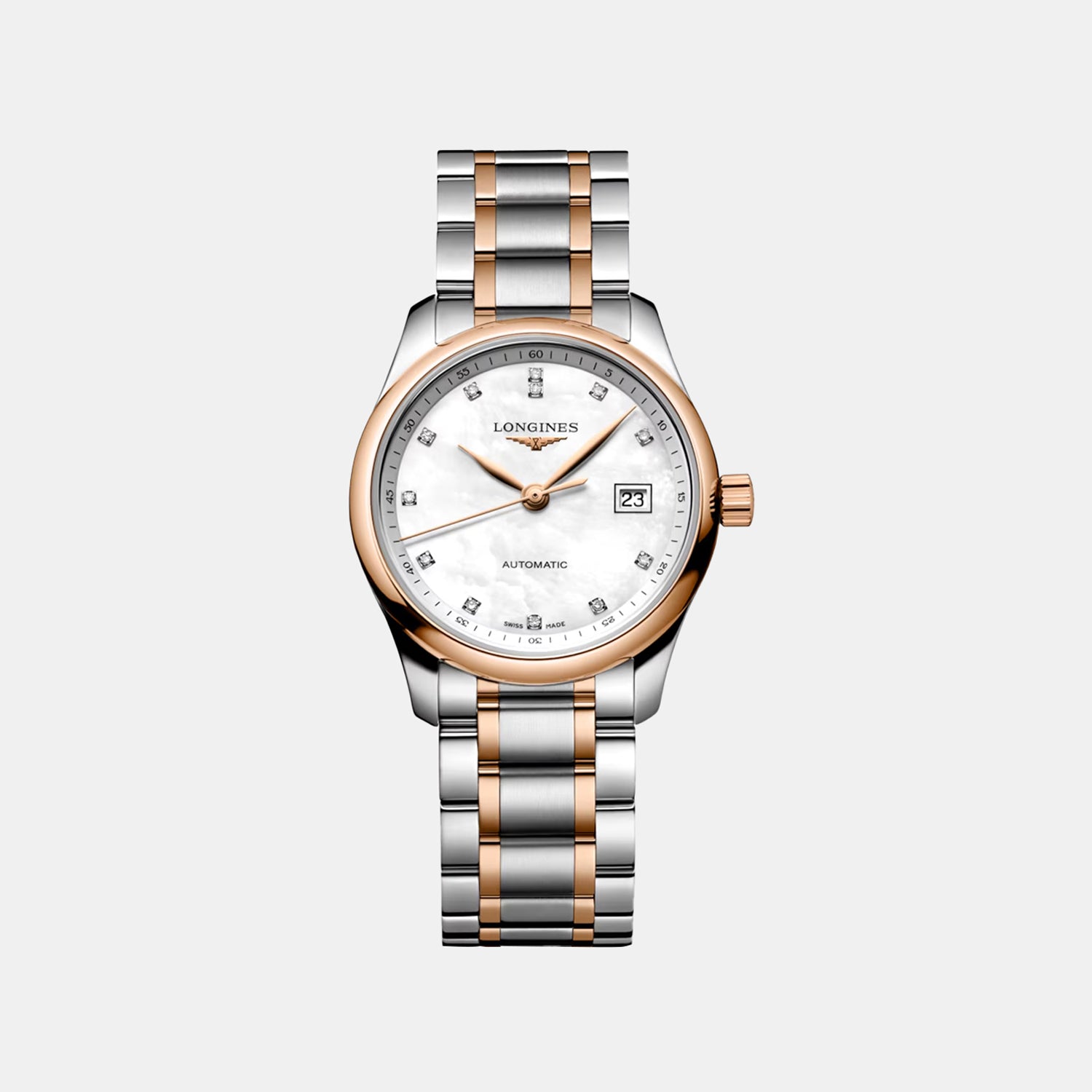 Master Collection Women Automatic White Dial Analog Stainless Steel Watch L22575897