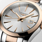 Conquest Classic Women Quartz White Dial Analog Stainless Steel Watch L22863727