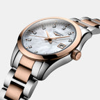 Conquest Classic Women Quartz Mother Of Pearl Dial Analog Stainless Steel Watch L22863877