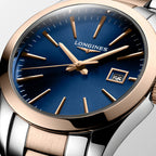 Conquest Classic Women Quartz Blue Dial Analog Stainless Steel Watch L22863927