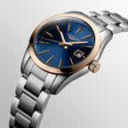Conquest Classic Women Quartz Blue Dial Analog Stainless Steel Watch L22863927