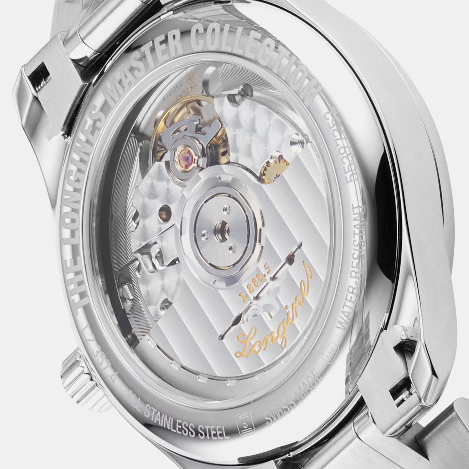 Women Automatic Orange Dial Analog Stainless Steel Watch L23574086