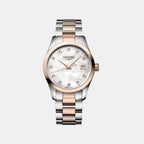 Conquest Classic Women Quartz Mother Of Pearl Dial Analog Stainless Steel Watch L23863877