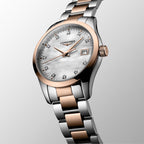 Conquest Classic Women Quartz Mother Of Pearl Dial Analog Stainless Steel Watch L23863877
