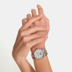 Women Automatic Mother Of Pearl Dial Analog Stainless Steel Watch L24095897