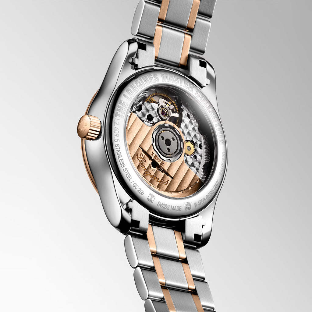 Women Automatic Mother Of Pearl Dial Analog Stainless Steel Watch L24095897
