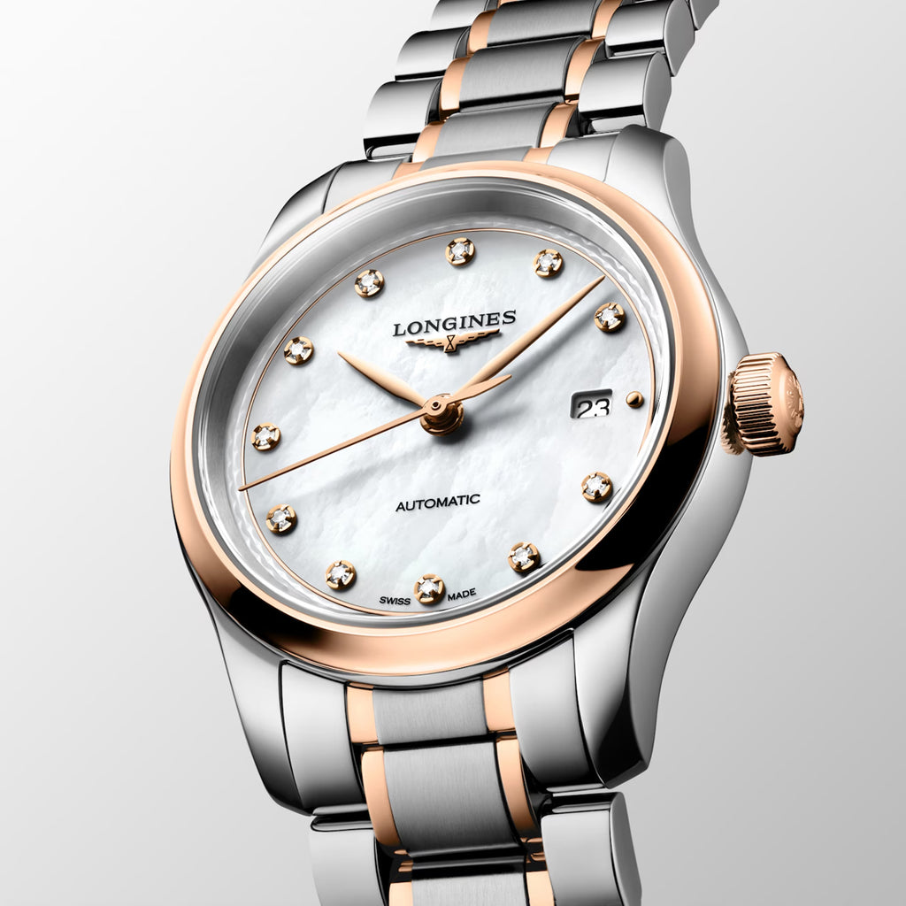 Master Women Automatic White Mother Of Pearl Dial Analog Stainless Steel Watch L24495897